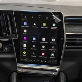 SHAOHAO Pack of 2 Car Navigation Screen Protectors Compatible with Renault Austral/Espace Vl/Rafale 2023 2024 2025 12 Inch GPS Clear PET Protective Film Austral 2023 Scratch-Resistant 4H Austral 2024