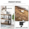 EXCEFUR Industrial Sofa Console Table, Entryway Table with 3 Tier