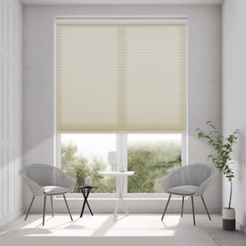 Changshade Light Filtering Cellular Shades,Cordless Honeycomb Blinds for Indoor Room,1.5 Inch Single Cell Cellular Window Blinds,Easy to Install for Bedroom and Office,27" W×72" H