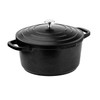 Westinghouse Casserole with Lid, 9 Inches, Black, Cast aluminum, Kitchen,