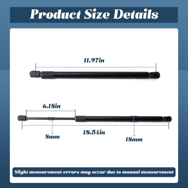 Esttlamer 2059800064 Front Hood Lift Supports Shock Struts Replacement for