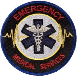 EMS Embroidered Patch Emergency Medical Service Paramedic EMT EMR Uniform - F 92