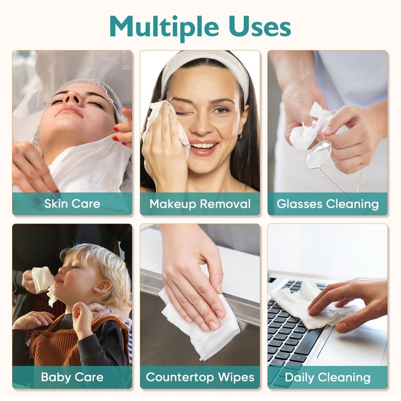 UNIMADE Face Towels, 100 Count Disposable Face Towelette