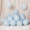 5 inch Pastel Blue Party Balloons, 100 pcs Mini Macaron