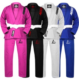 Ashes Sports IBJJF Ultra Light BJJ Brazilian Jiu Jitsu Gi for Kids with Preshrunk Fabric and Free Belt (Pink, M00)