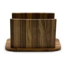 Baum Brothers Servilletero De Madera Natural Acacia | Sw-03