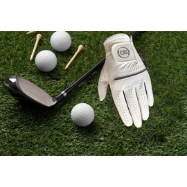 Golf Gloves - Men All Weather Golf Gloves, Cabretta Leather Palm Patch & Thumb, Soft Feel Grip & Comfortable - Right Handed Golfer, for Beginners & Professionals - Pack of 3(Grey, M - L)