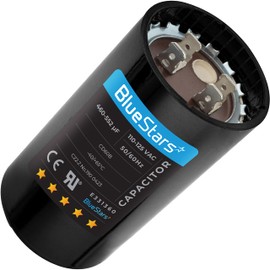 BlueStars 460-552 uf MFD 50/60 Hz 110-125 VAC Volts Round Start Capacitor - Universal Fit for Air Conditioner and Other Electric Motor Applications - Pack of 1
