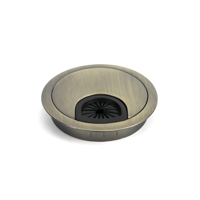 QWORK® 2 Pcs Desk Cable Grommet 60mm 2.4inch Zinc Alloy