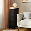 Somdot Narrow Dresser with 4 Drawers, Slim Storage Organizer Chest