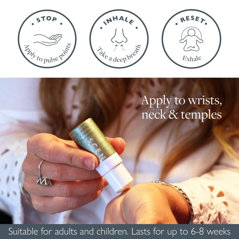 Scentered Aromatherapy Inhaler Balm Stick, DE-STRESS - Relaxing & Stress-Relieving