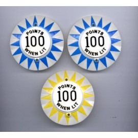 Bally ODDS & EVENS Pinball Machine POP BUMPER CAP SET