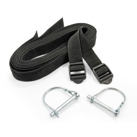 Camco RV Ladder Mount Bike Rack - Easily Holds 2 Bikes & Folds for Convenient RV Storage - Max Weight Capacity of 60 lbs - Designed w/Heavy Duty Steel (51492)