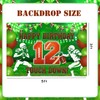 Football 12th Birthday Backdrop for Boys 12th Bday Party Supplies