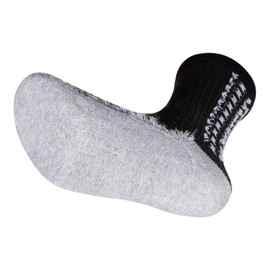 YUEDGE Men's Soccer Grip Socks Anti Slip Non Slip Cotton Black Cushioned Football Basketball Sports Grip Socks Size 9-11, 3 Pairs