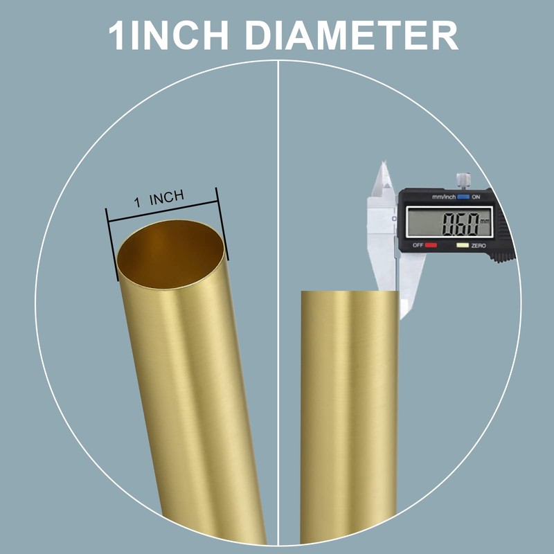 Lwiiom Brass Double Curtain Rods 72 to 144 Inches (6-12