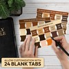 Only Zest Brown Bible Tabs for Women, Men, Kids, Bible