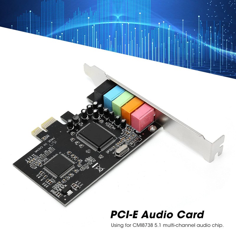 PCIE Sound Card, 6 Channel Surround Sound Computer Sound Card