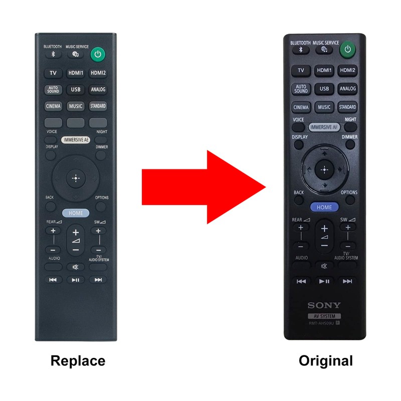 VINABTY RMT-AH509U Remote Control Replacement Suitable for Sony SoundBar 100935711