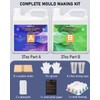 74oz Platinum Silicone Mold Making Kit with Molds Housing &