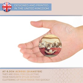 Destination Vinyl ltd Magnet for Refrigerator, Fridge - Cute Case Of Tabby Cats Kittens for Office, Cabinet and Whiteboard, Magnetic Stickers, 16877