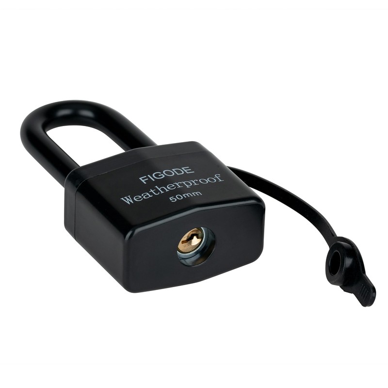 FIGODE® Outdoor Waterproof Padlocks, Covered Heavy Duty Laminated Steel Locks,