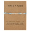 YALLNASL Make a Wish Friendship Bracelet Adjustable Braided Star Gold