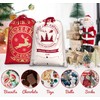 Anstore XL Christmas Sack, Santa Sack with Reindeer Christmas Tree