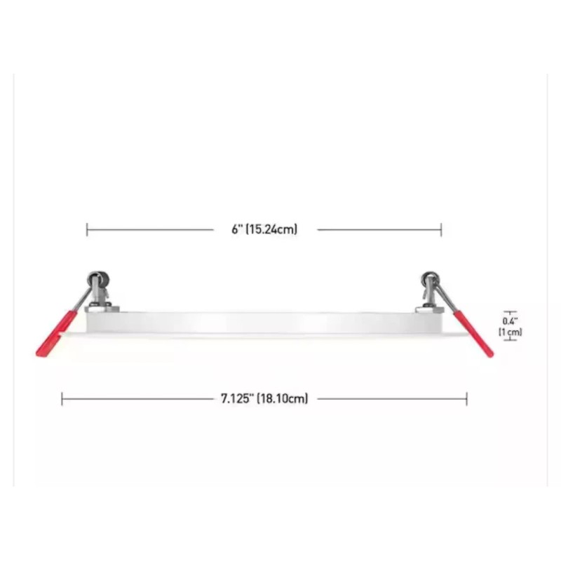 Commercial Electric Ultra Slim 6 in. Color Selectable Canless Recessed