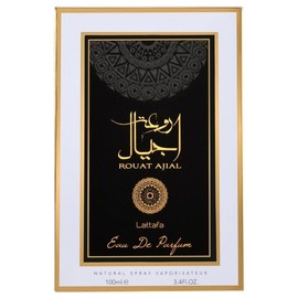 Lattafa Rouat Ajial Eau De Parfum Spray - with The Notes of Floral, Lavender, Vanilla - 3.4 Oz