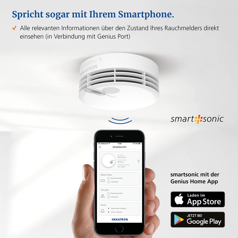 Hekatron Genius Plus X Model Year Smoke Alarm