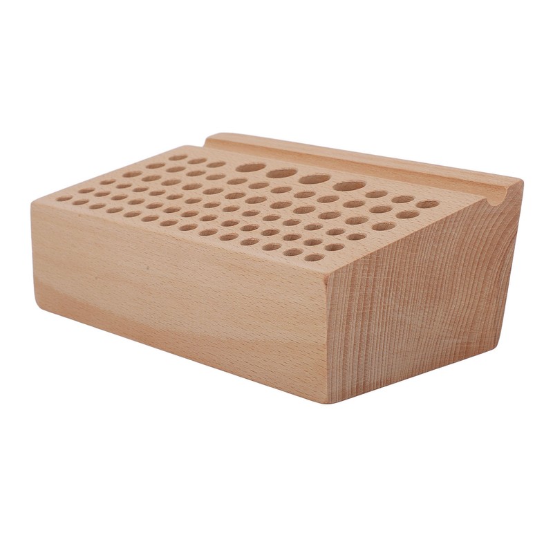 Leather Craft Tool Holder 76 Holes Durable Beech Diverse Sizes