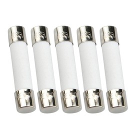 5 Pack Microwave Fuses - 20amp 250v Ceramic, Slow-Blow, 6x30mm- Universal Replacement for GE WB27X10388 and Whirlpool, Kenmore, KitchenAid, Jenn-Air, Amana and Magic Chef