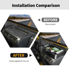 RT-TCZ Cell Phone Holder Dash Mount Phone Holder with Tray Organizer Storage Box American Flag for Jeep Wrangler TJ 1997-2006