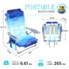 #WEJOY Folding Beach Chair for Adults, 4-Position Aluminum Lightweight Beach