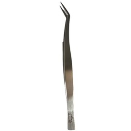 KEIBA TS-B21 Tsuru Neck (Bent) Tweezers, Polished