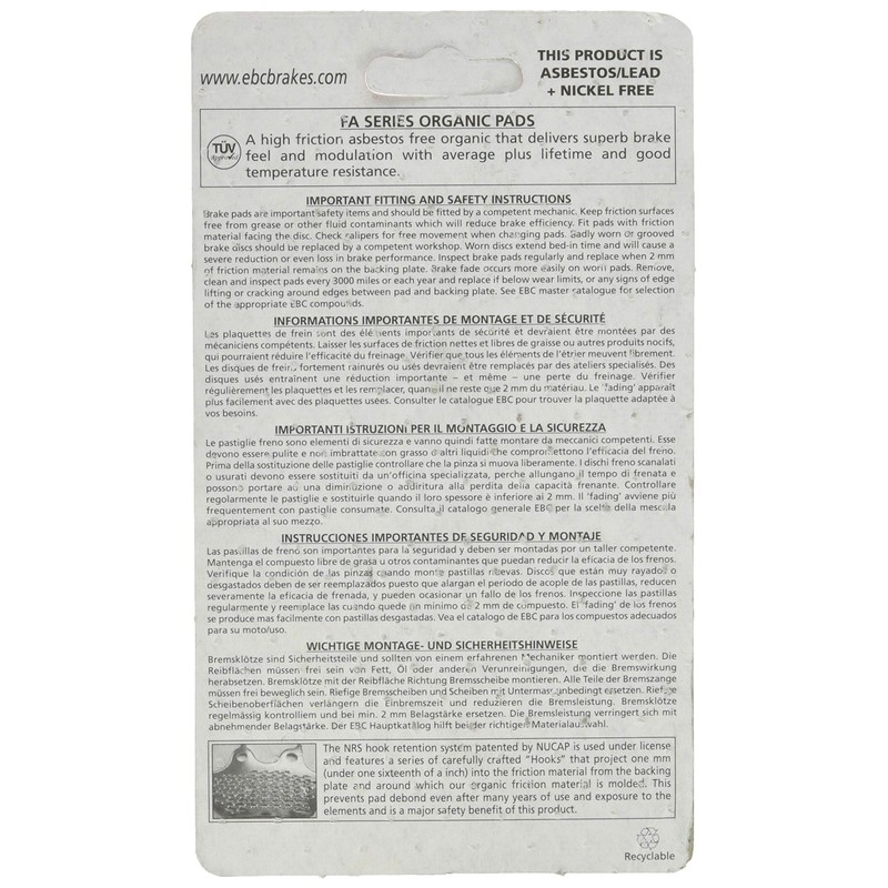 EBC Bremsbeläge FA174