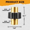 Twinkle Star Pressure Washer Hose Adapter, M22 Metric Male Thread