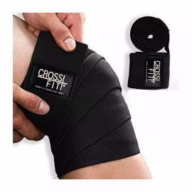 CROSS+FIT Knee Wraps Vendas Rodillas Gym Crossfit Pesas Soporte