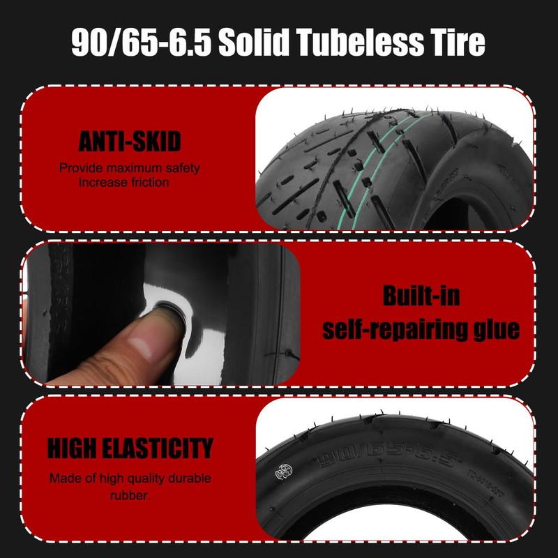 90/65-6.5 Vacuum Self Repairing Tire 11 Inch For Dualtron Thunder