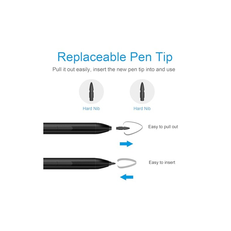 Stylus Pen Tips 2PCS (Hard Nib) (Only for hacey K2-C