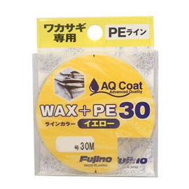 Fujino W-36Y WAX + PE30 (Wakasagi Line for Electric Reels) 0.3 Yellow
