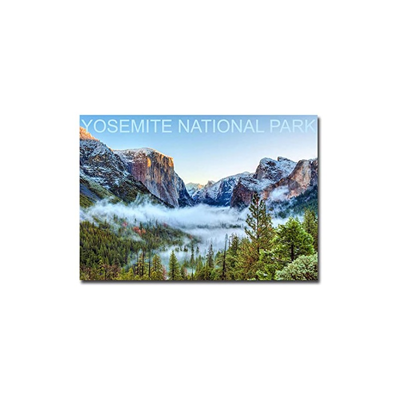 Yosemite National Park Winter Travel Refrigerator Magnet Size 2.5" x