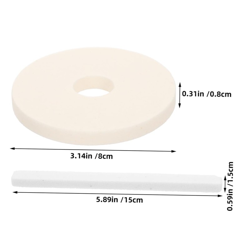 DOITOOL 2Pcs Ceramic Polishing Tools High Efficiency Grinding Stones for