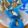 sourcing map 12pcs Cloth Napkins Navy Blue Satin Table Napkins