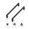 Ravinte 10 Pack Matte Black Cabinet Pulls Slim Kitchen Cabinet