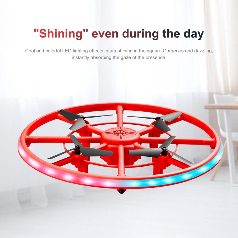 Flying Toys Drone with LED Light Remote Control Hand Drone
