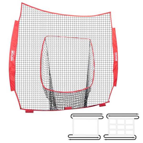 VEVOR 7x7 ft Baseball Softball Practice Net Hitting Batting Zone（net