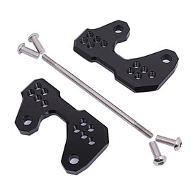 J'z court Yamaha Motorcycle Back Step Up 5 Position Plate Aluminum Shaved Black