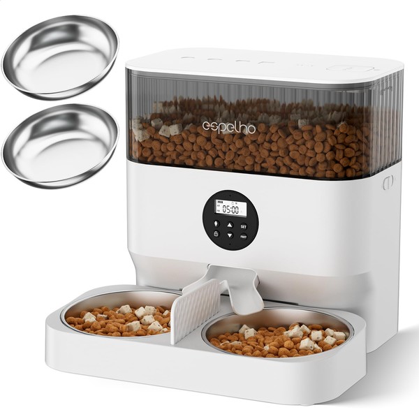 Espelho Automatic Cat Feeders for 2 Cats - 5L Timed